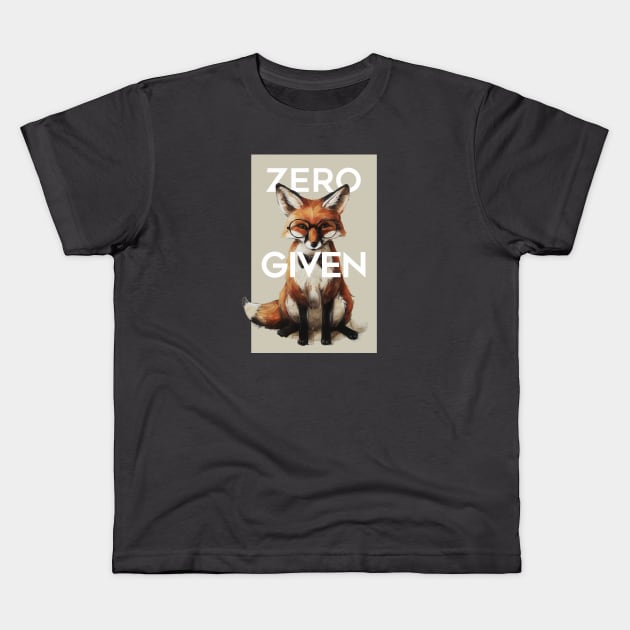 Zero Fox Given Kids T-Shirt by Wayward Purpose